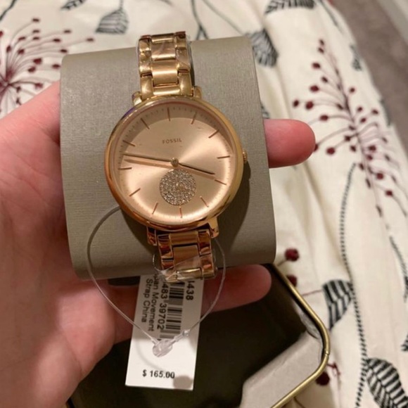 Rose Gold Fossil Watch